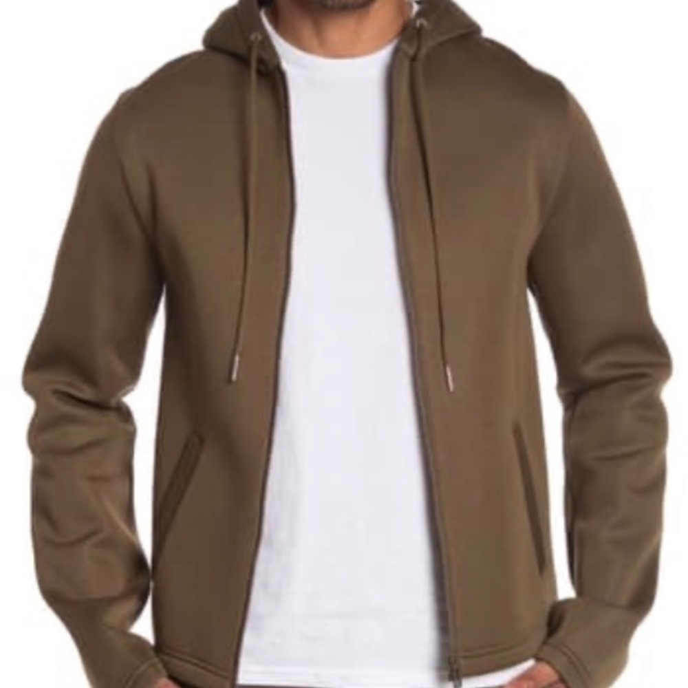 Helmut Lang Scuba Knit Zip-up Hoodie